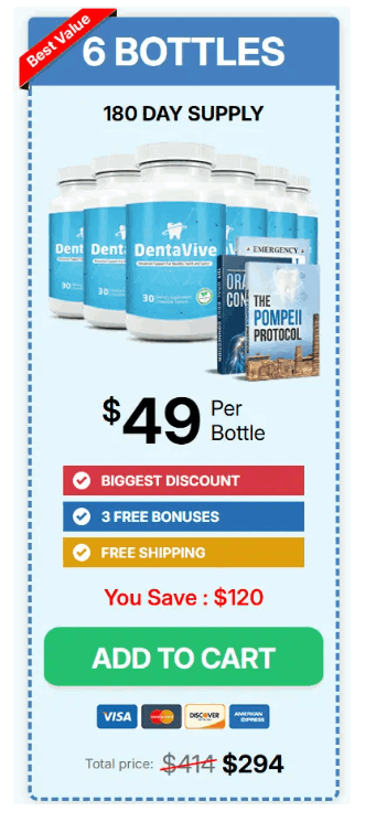 Dentavive 6 bottle